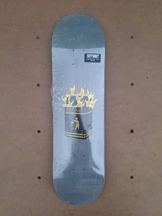 Defiant Skateboards Blazing bin graphic 8.25