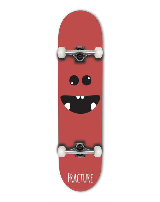 Fracture complete skateboard Lil Monsters Red 8.0