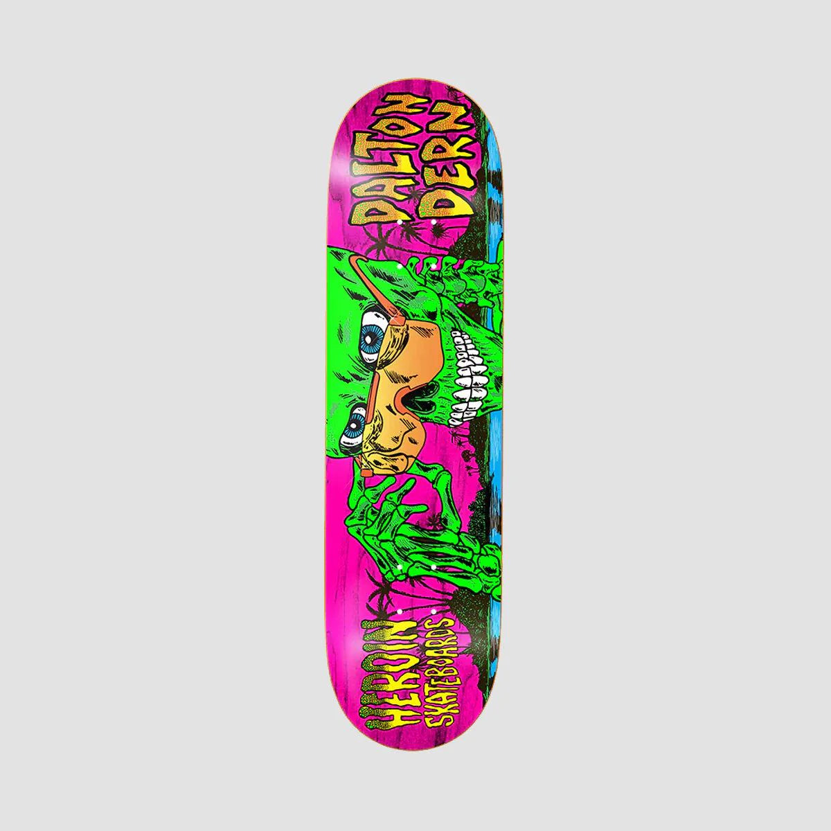 Heroin skateboards Dalton Dern Skeleton Graphic 8.5