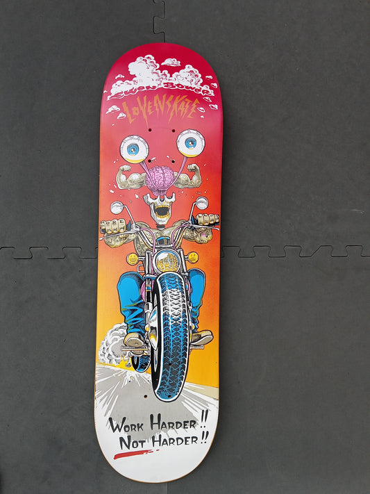 Love 'n' Skate "Work harder not harder" Deck 8.5 image 0