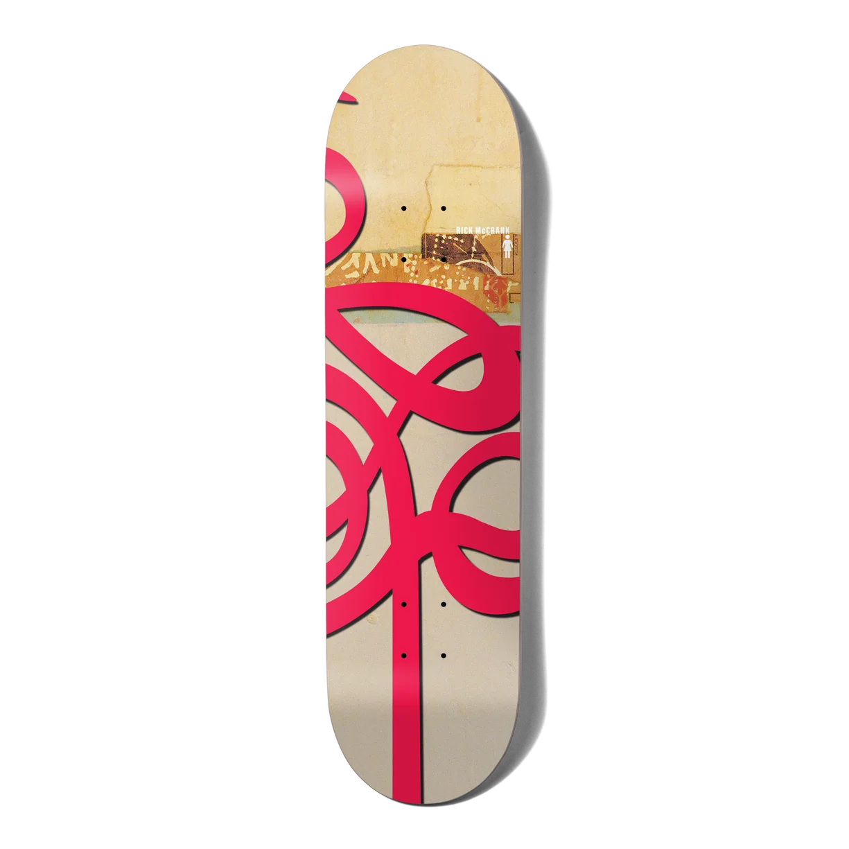 Girl Skateboard Deck Jenkins 30 Swirls Rick McCrank 8.5"