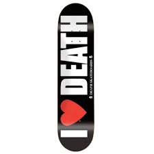 I Heart Death skateboard 8.25