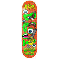 Heroin Skateboards Mutate Or Die Aaron Wilson Pro Model 8.5