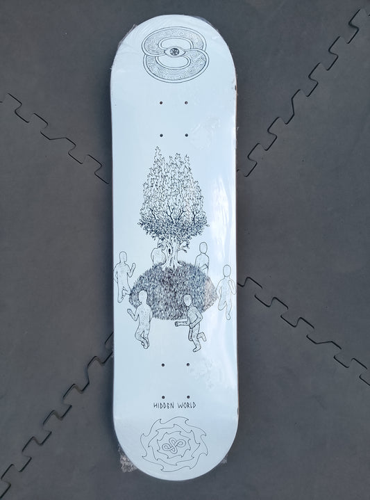 Hidden world skateboards "burning tree" Deck 8.25' image 0