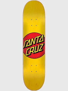 Santa Cruz Logo Deck Classic Dot Yellow 7.75 IN