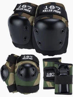 187 Killer Pads Adult Six Pack Set Camo