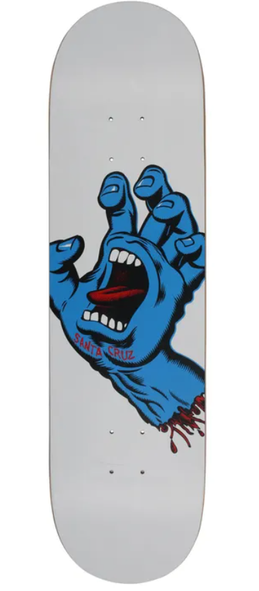 Santa cruz srceeming hand graphic 8.25