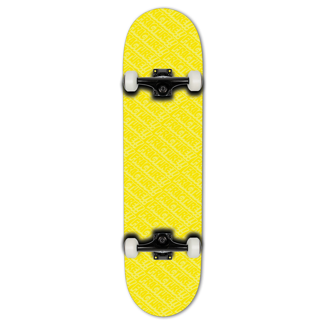 Fracture complete skateboard Complete All Over Comic Yellow 7.75