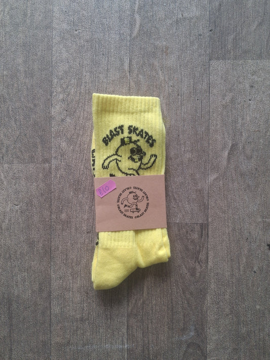 Blast Skateboard Socks Yellow
