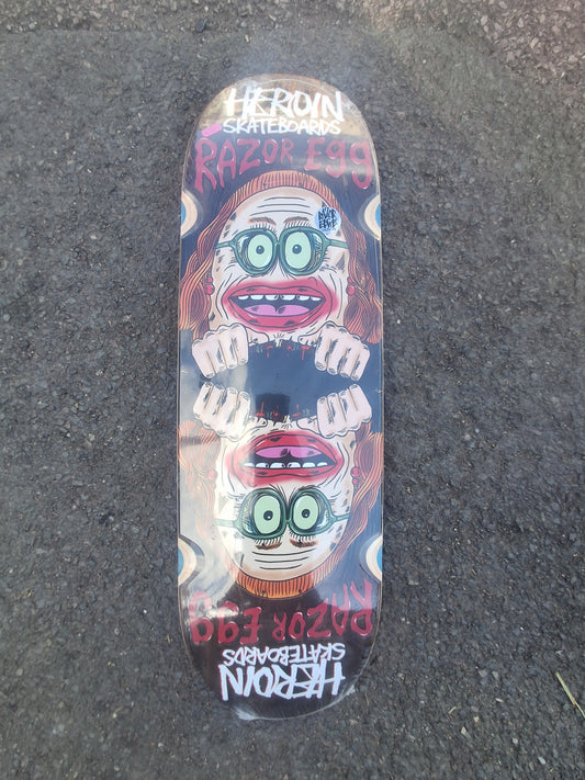 Heroin Skateboards - 9.75" Auntie Razor Egg Skateboard Deck