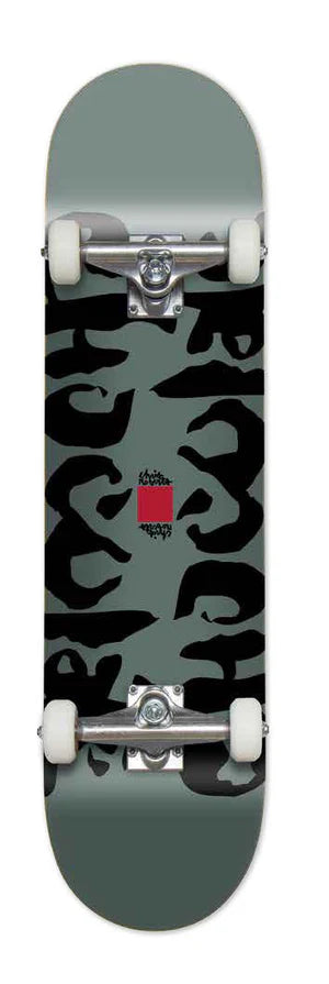 Chocolate Complete Skateboard Ink blot Grey Chris Roberts Twin 8"