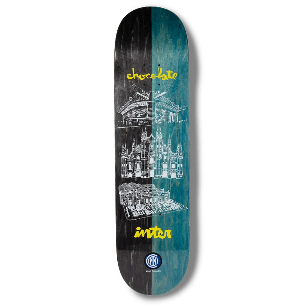 Chocolate Skateboard Deck Inter Milan Jesus Fernandez 8.25"