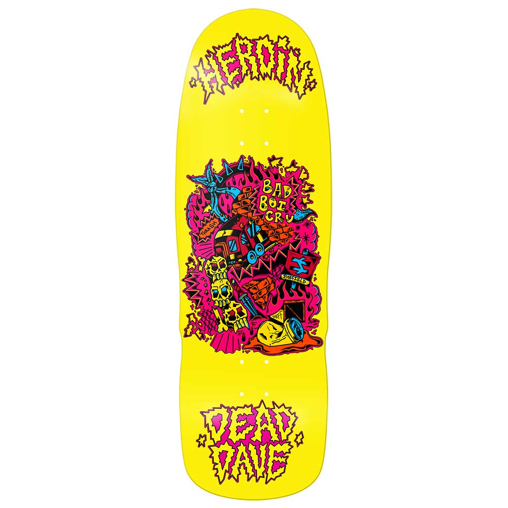 Heroin Skateboards Dead Dave Trainlines Deck 10.125