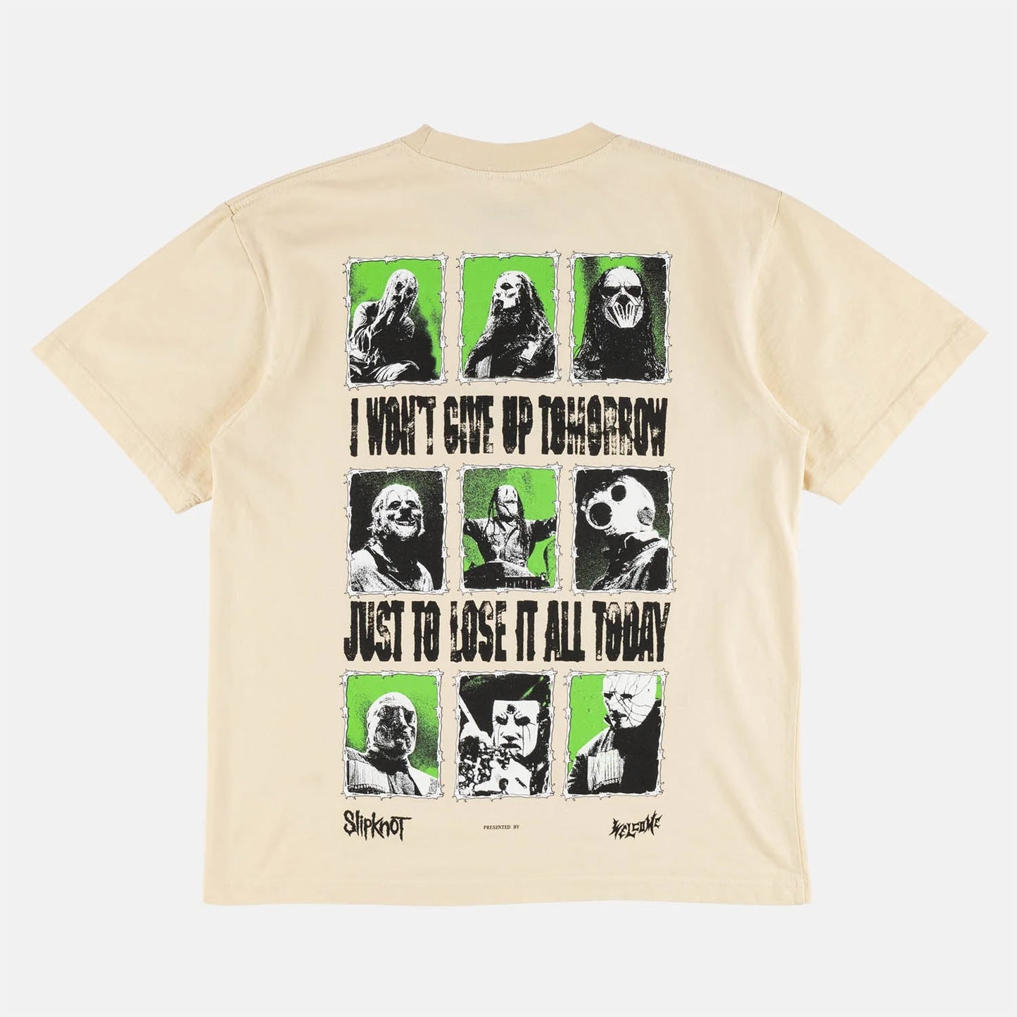 Welcome Skateboards X Slipknot Tomorrow T-Shirt - Bone