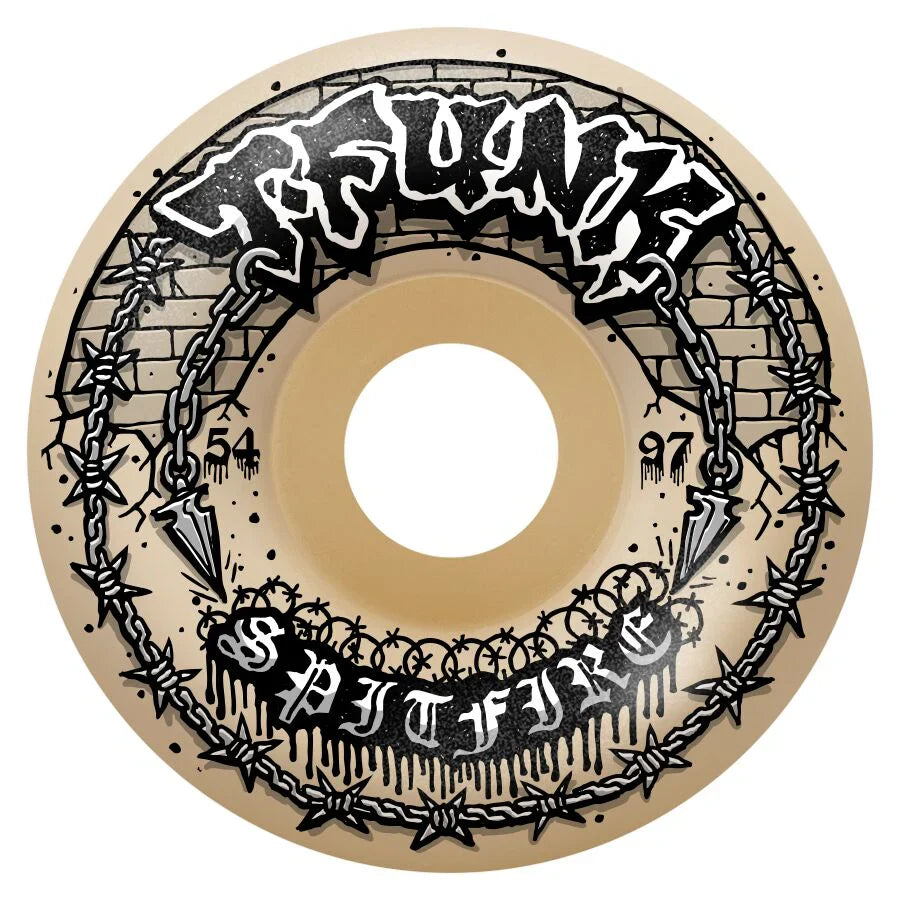 Spitfire wheels T-Funk Raw F4 97 Radial Full 54mm