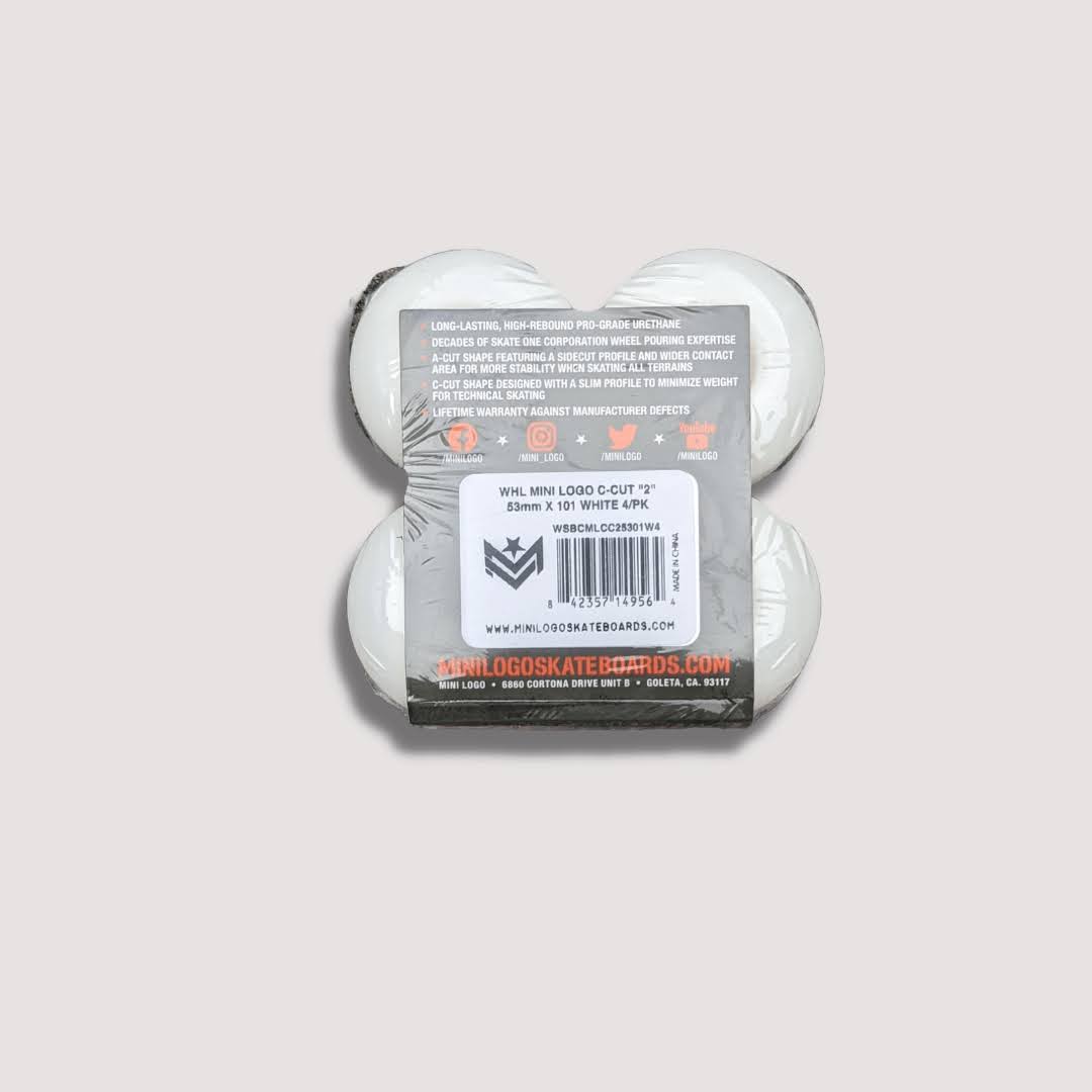Mini Logo Wheels C-Cut 2 101a White 53 image 1