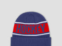 Hockey Stripe Beanie (Blue)