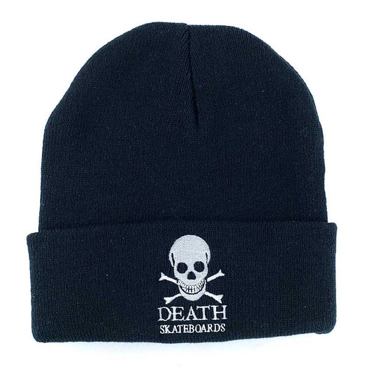 Death Skateboards OG Skull Beanie Hat Black