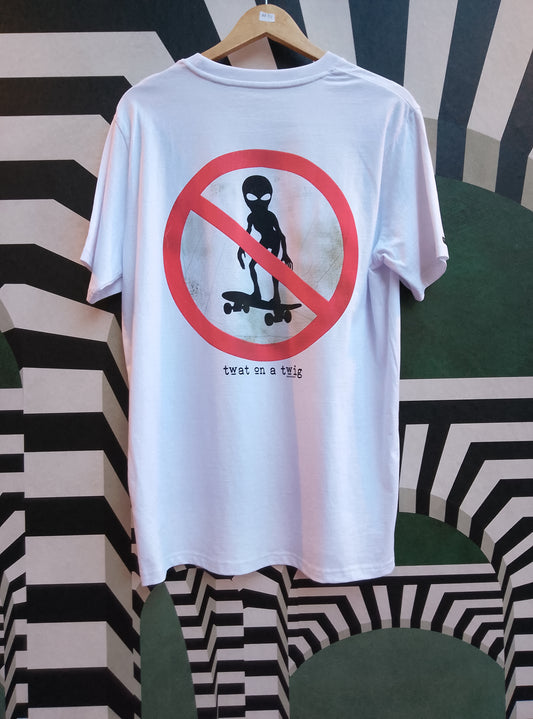 TOAT "No Aliens" White T-shirt image 0