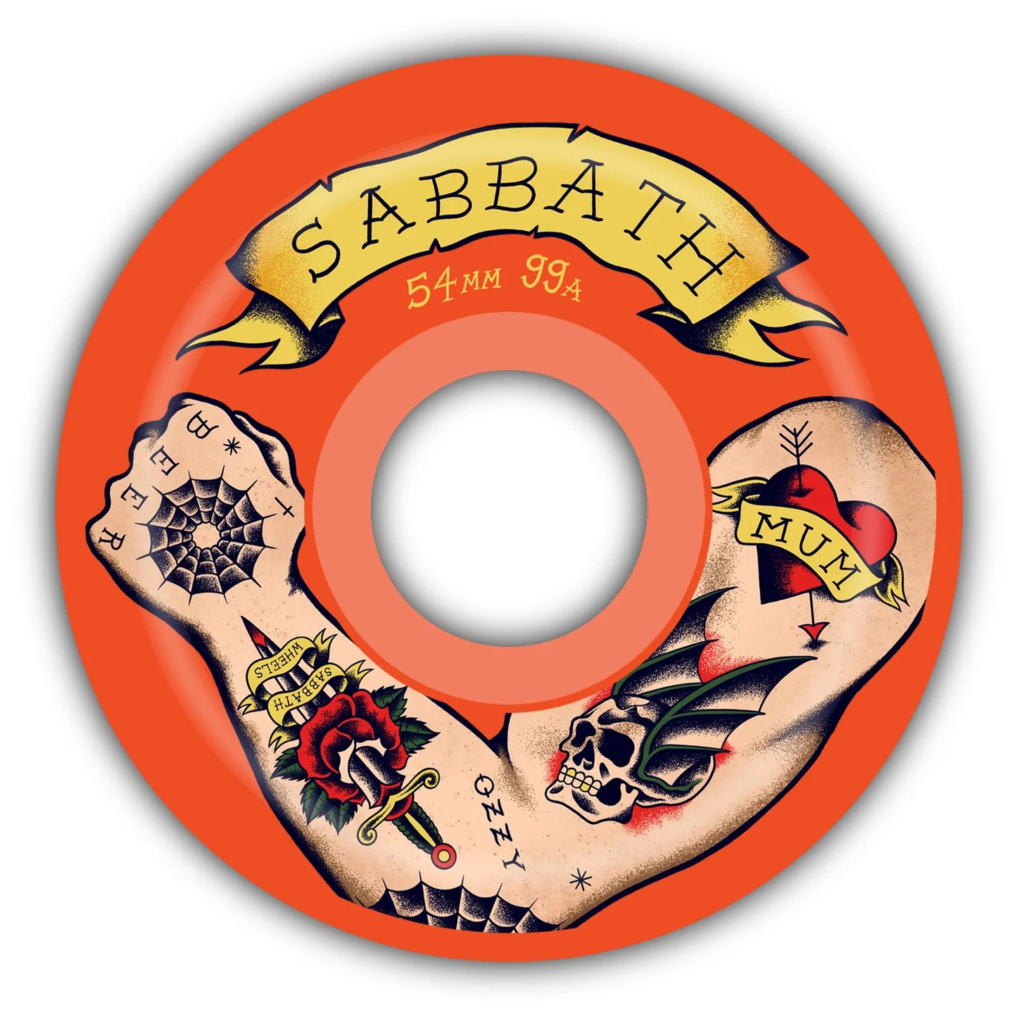 Sabbath Geeza | 54mm Conical | Devil's Formula Wheel | 99a Duro | Orange