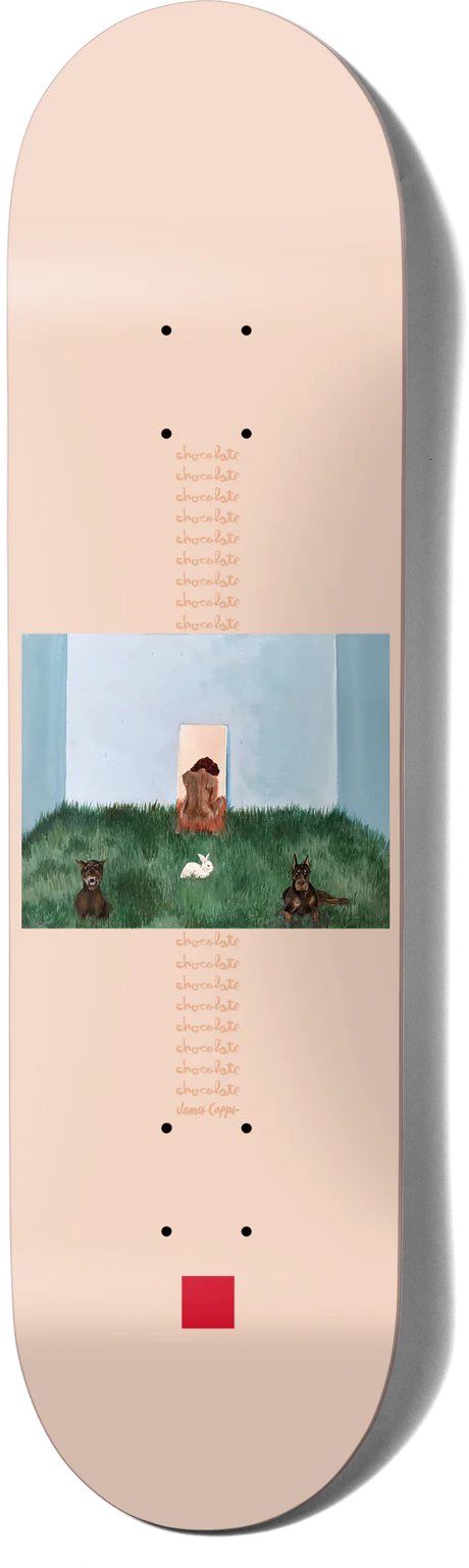 Chocolate Skateboard Deck L8RGRL Doberman James Capps 8.25"