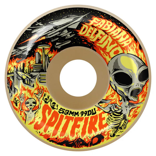 Spitfire Wheels 99Du Fabiana Invasion Conical Full 54mm (Natural
